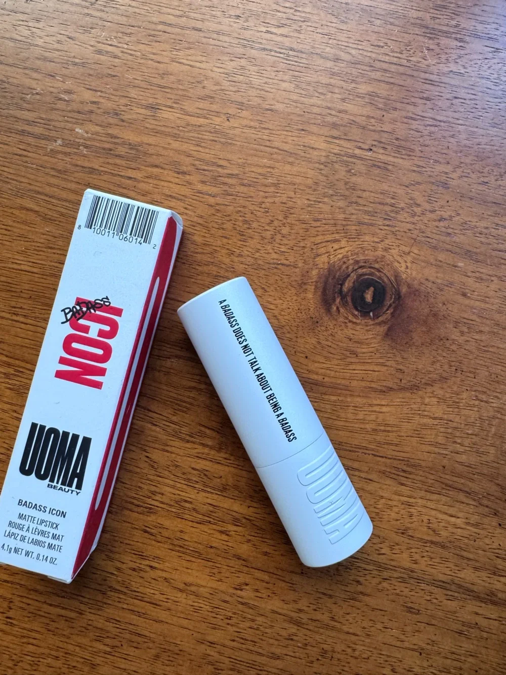 UOMA Beauty Matte Lipstick - Warm Taupe Brown in shade Tracy